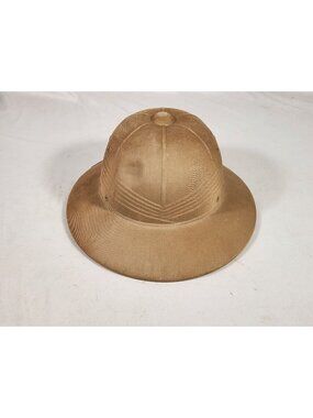 1940's Military Pith Rigid Hat Helmet Sun DSA 1001030  8415-161-4773 Crown Sizer